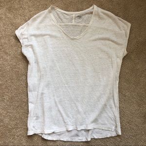 LOFT Linen V-Neck Tee